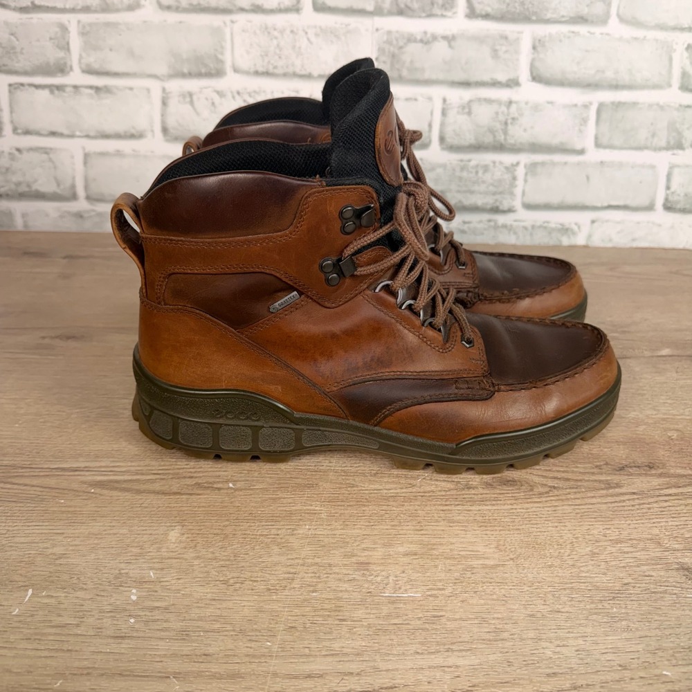 ECCO Track 25 Gore-Tex Hiking Boots Waterproof Brown Mens 45